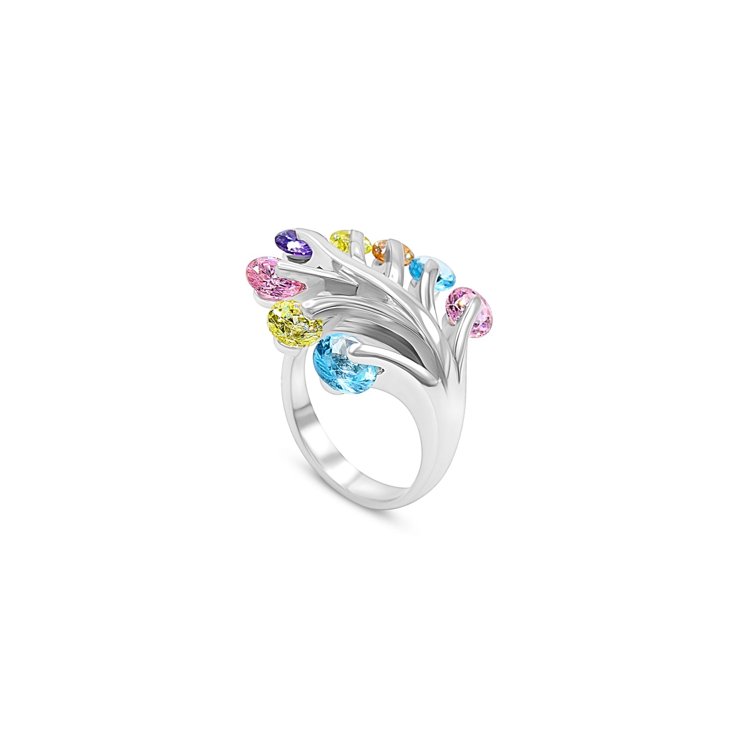Colorful Leaf Ring