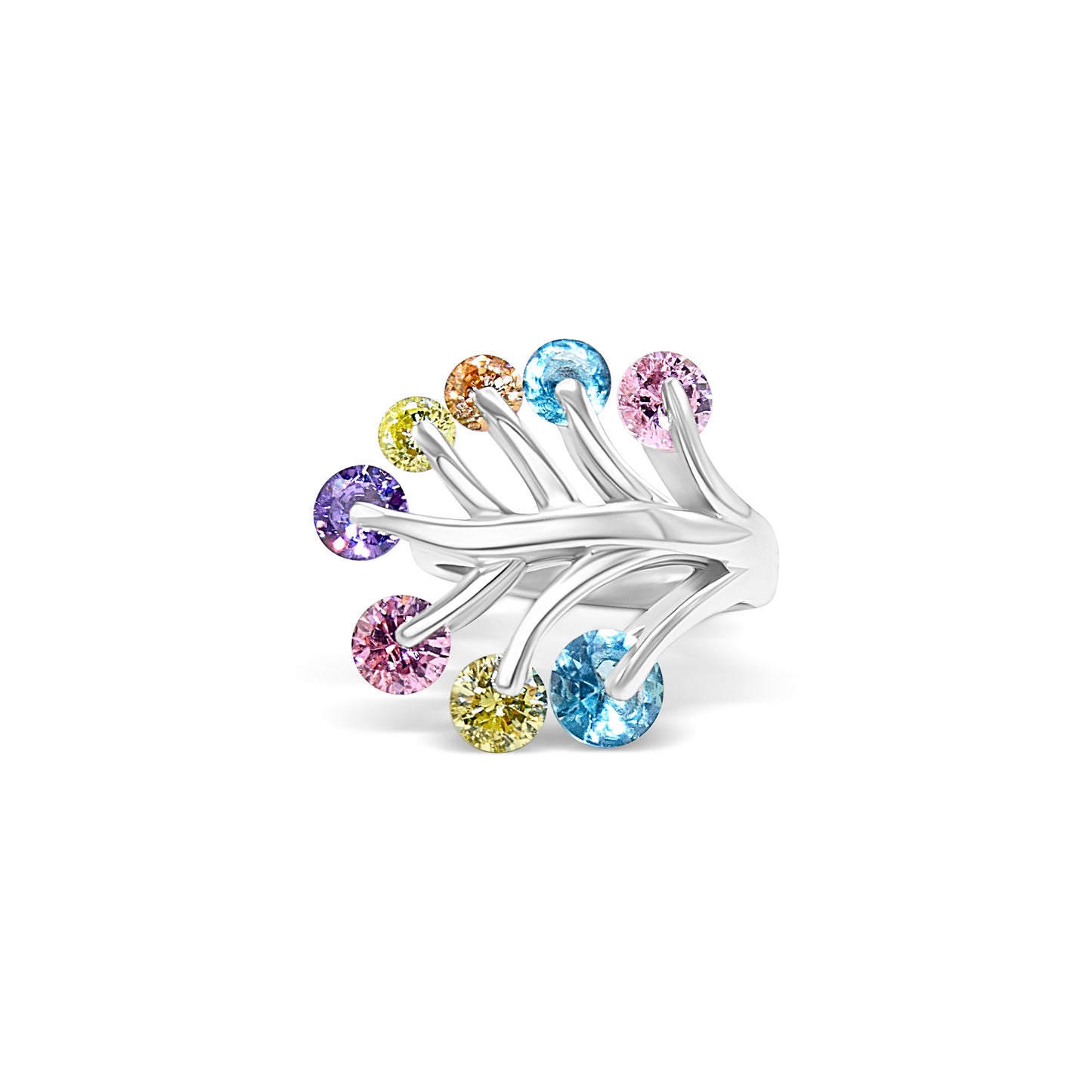 Colorful Leaf Ring