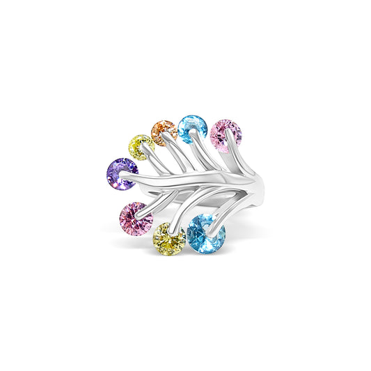 Colorful Leaf Ring