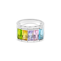 Rainbow Baguette Ring image