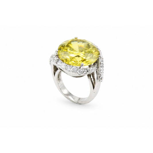 Oval Halo Cocktail Ring