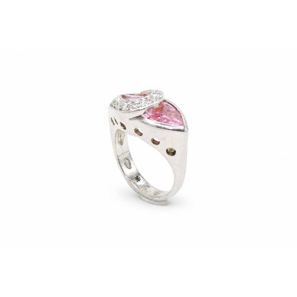 Teardrop Halo Cocktail Ring