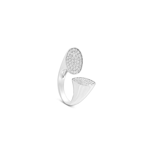 Pavé Open Circle Ring