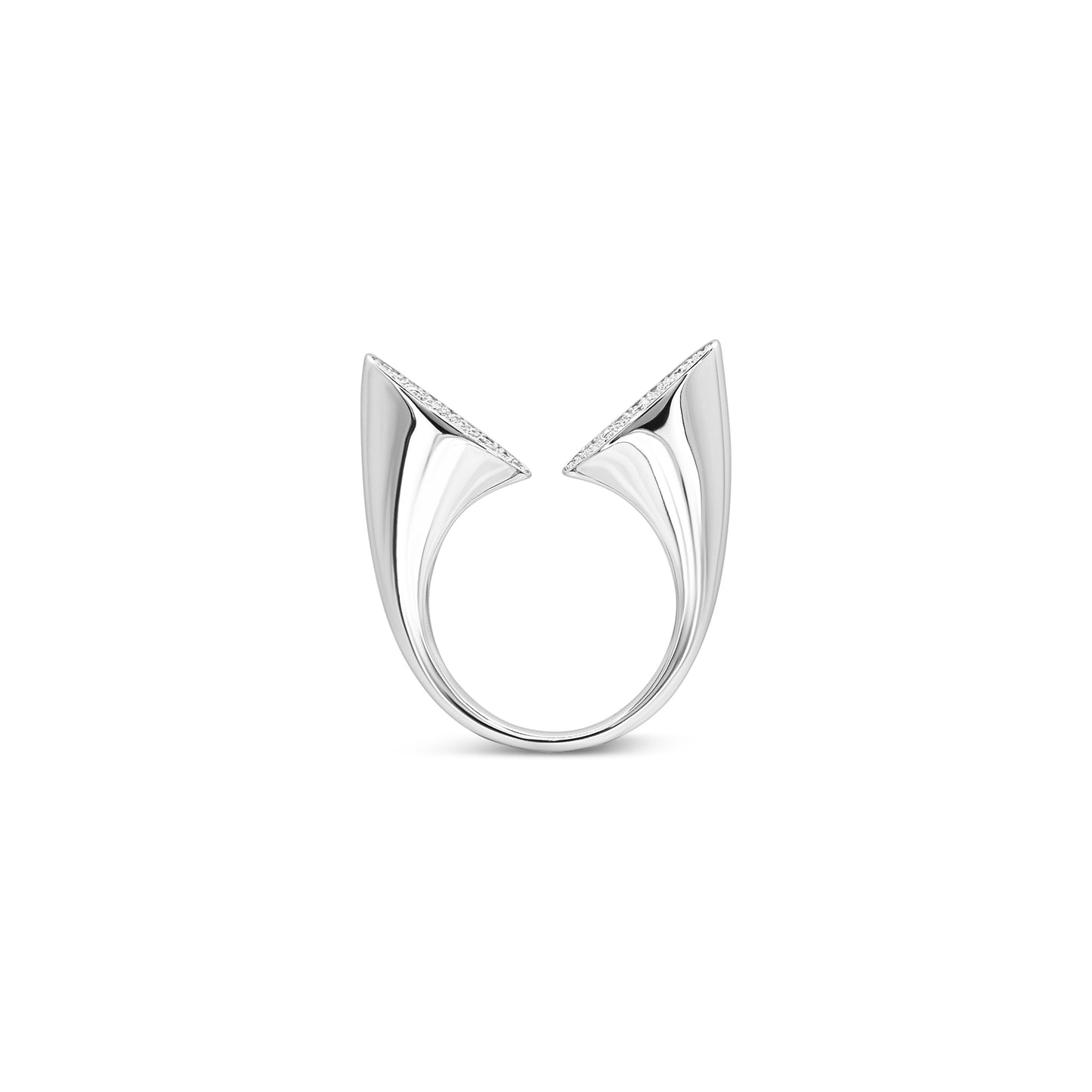 Pavé Open Circle Ring