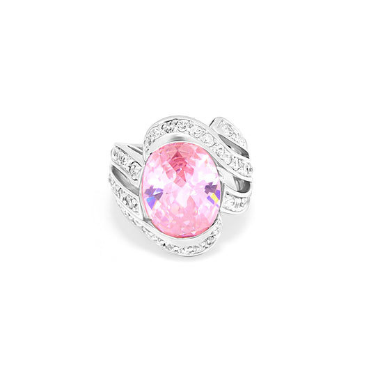 Radiant Pink Elegance Ring