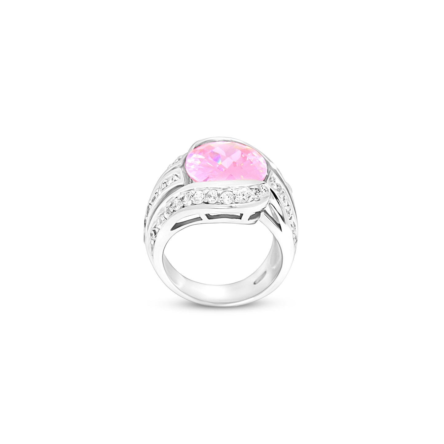 Radiant Pink Elegance Ring