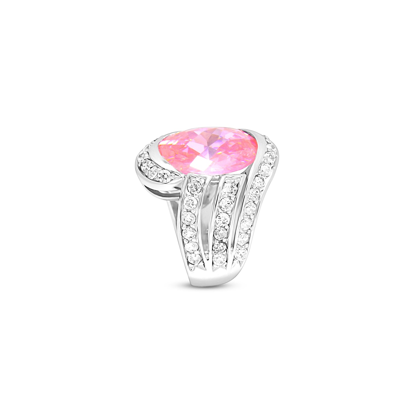 Radiant Pink Elegance Ring