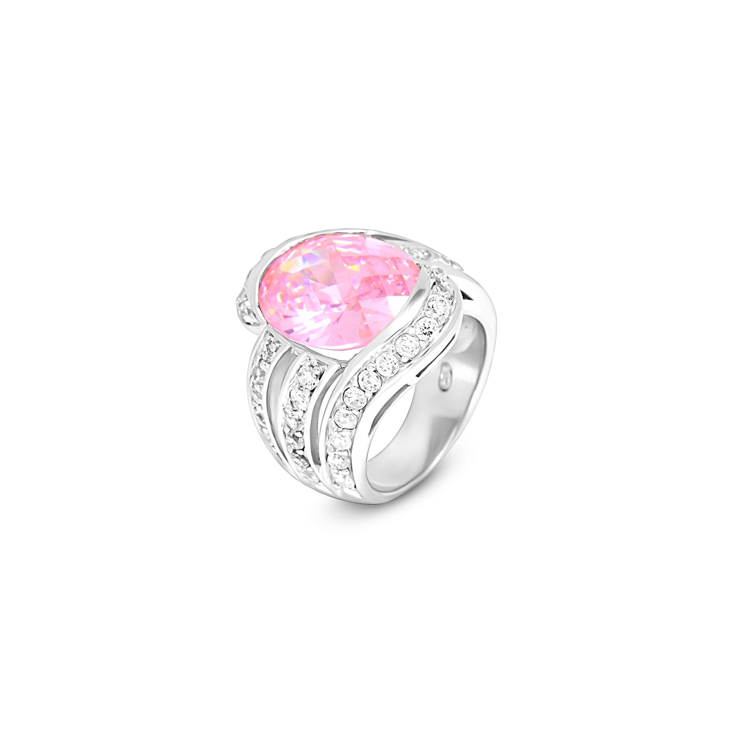 Radiant Pink Elegance Ring