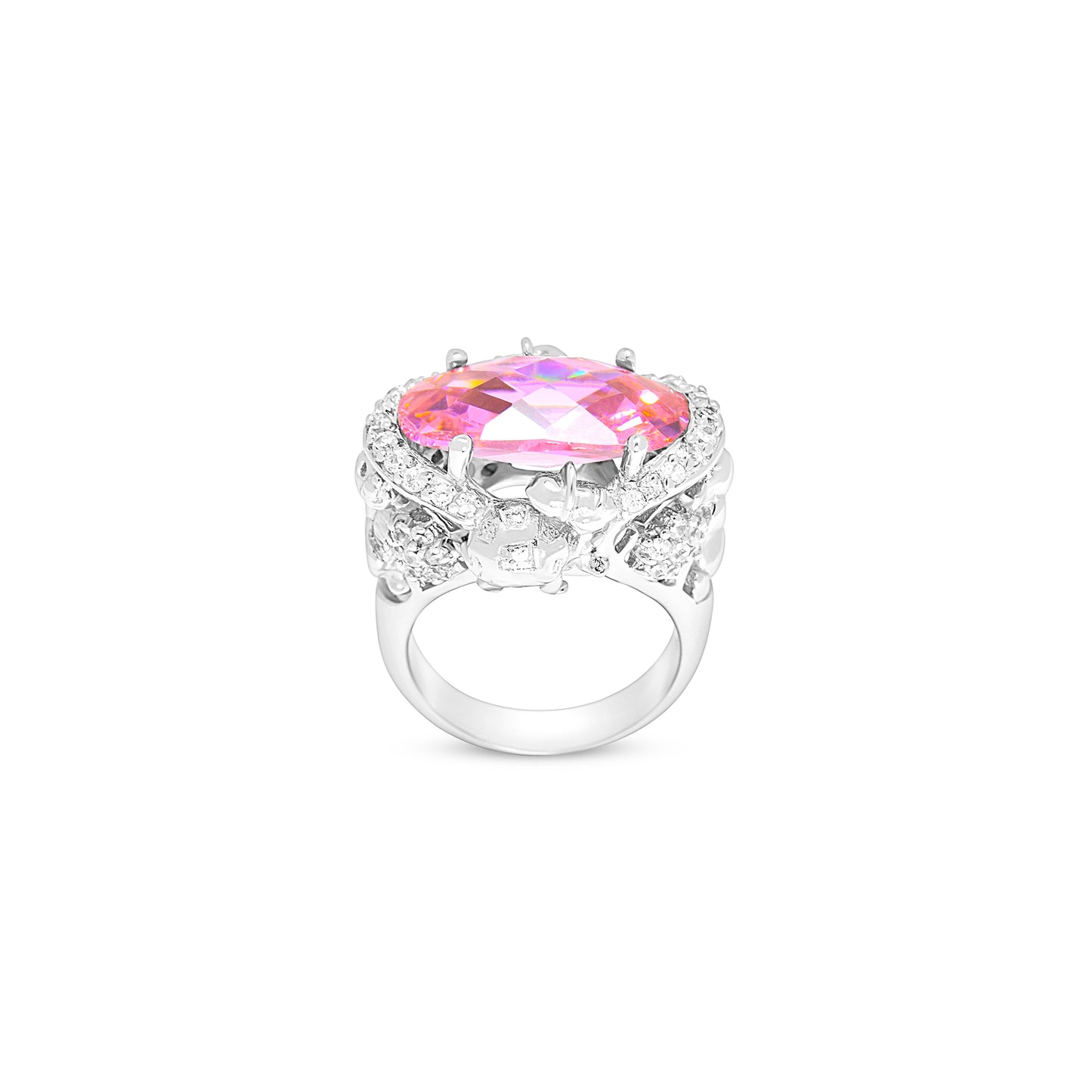 Radiant Pink Elegance Ring