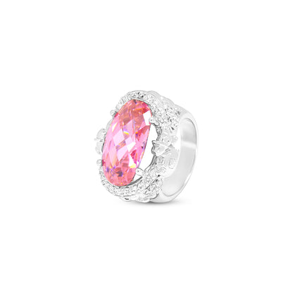 Radiant Pink Elegance Ring