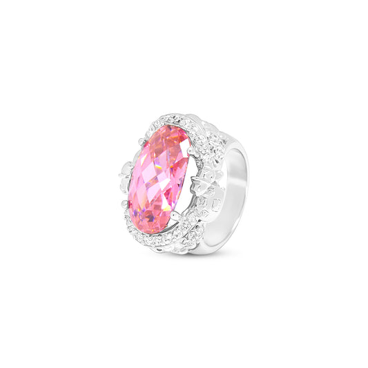 Radiant Pink Elegance Ring