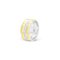 Elegant Waves Two-Tone Ring image