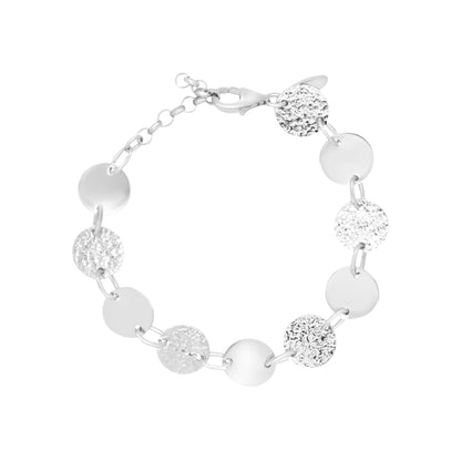 Frost Circular Link Bracelet