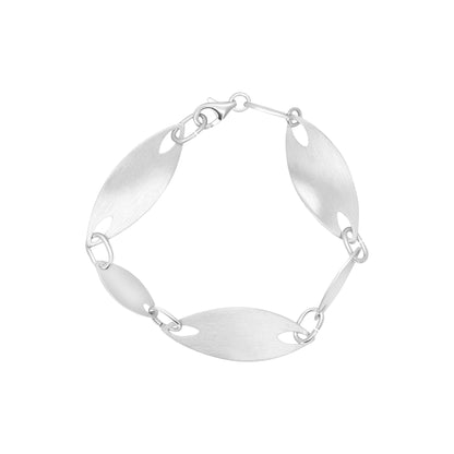 Elongated Silver Bracelet