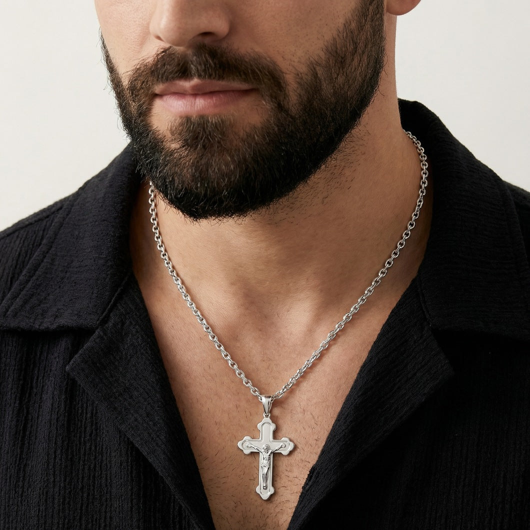 Plain Orthodox Crucifix Pendant