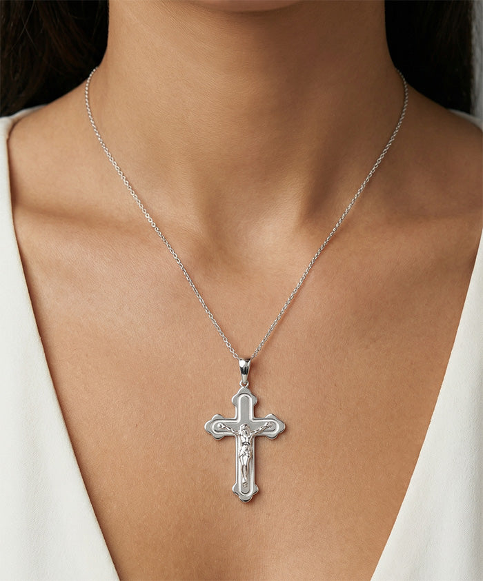 Plain Orthodox Crucifix Pendant
