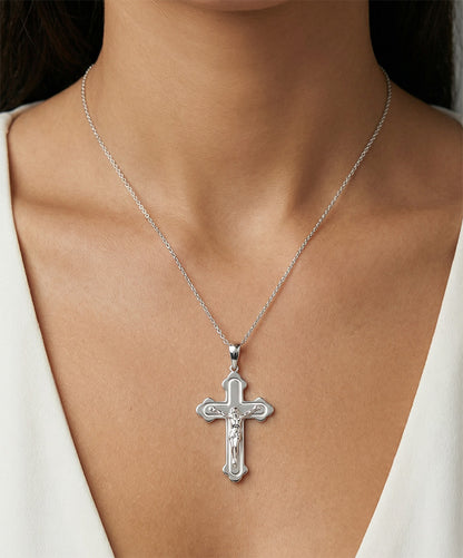 Plain Orthodox Crucifix Pendant