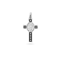 Marian Medal Cross with Square Pattern image
