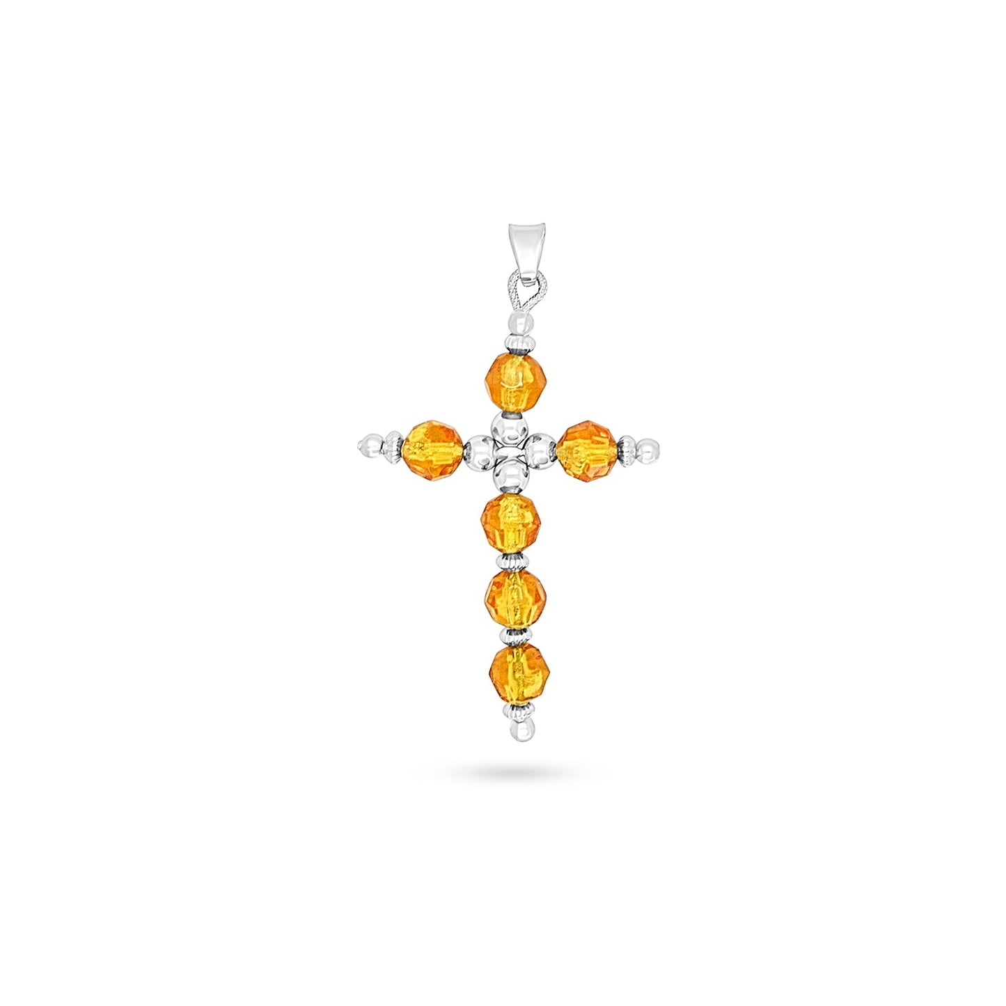 Amber Bead Cross