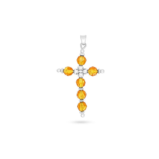 Amber Bead Cross
