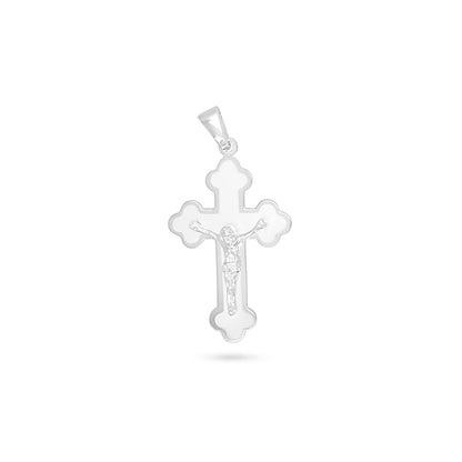 Budded Framed Crucifix Pendant