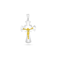 Cathedral Dual Tone Crucifix Pendant image