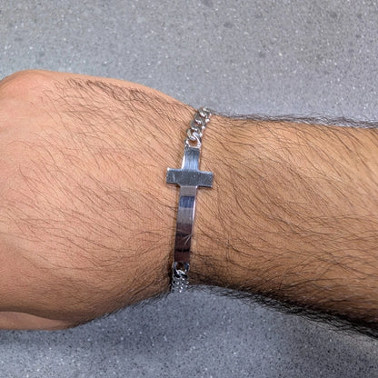 Sleek Cross Bracelet