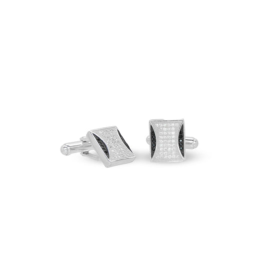 Zircon Cufflink Crescent