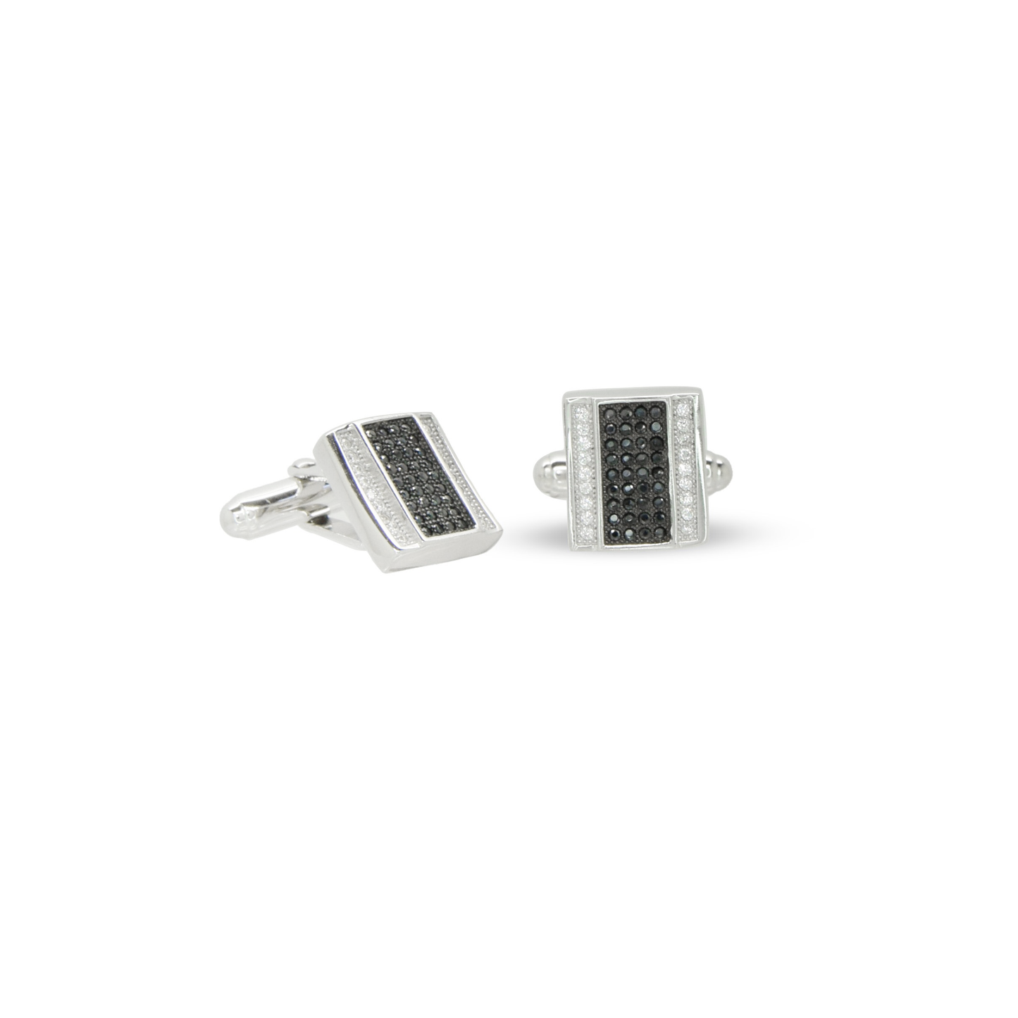 Zircon Cufflink Rectangle Centre