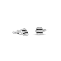 Zircon Cufflink Stripe Hex image