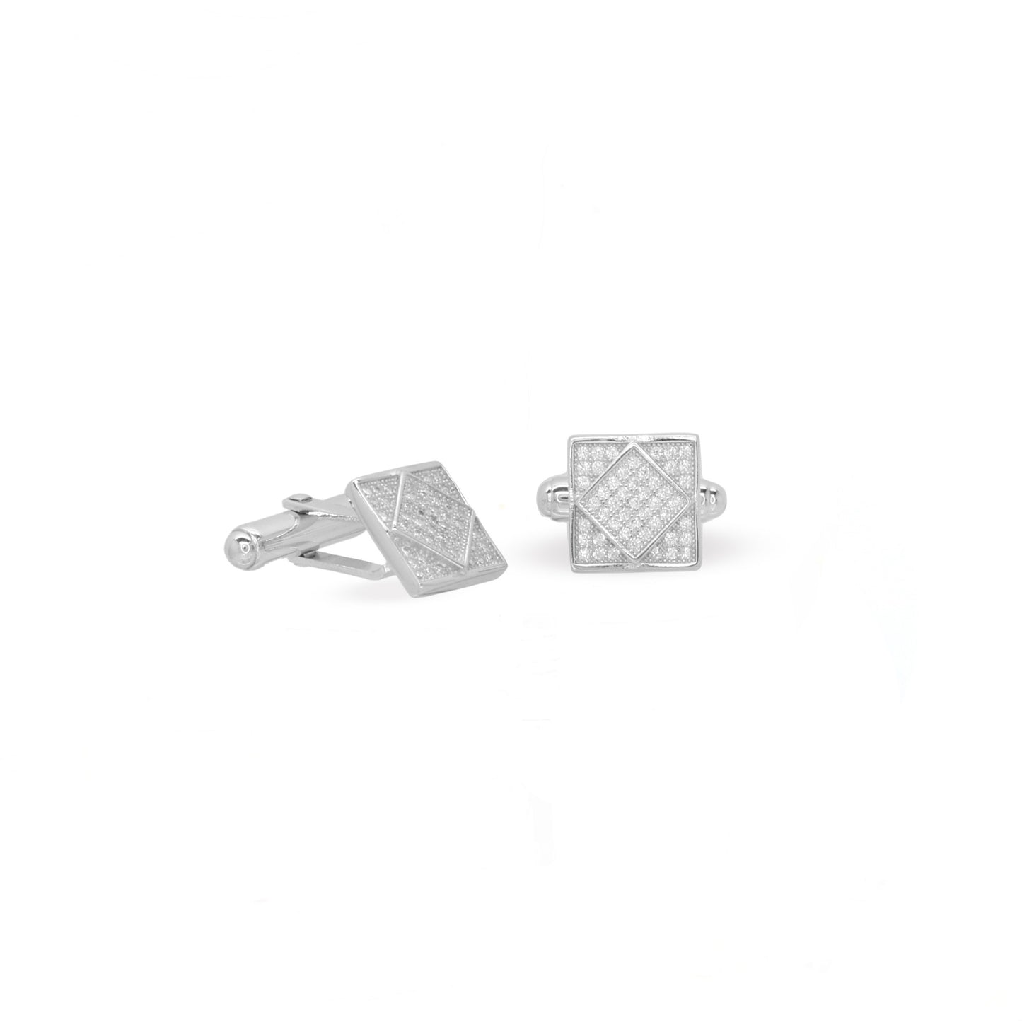 Square Zircon Cufflink WD