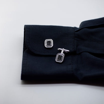 SquareB Zircon Cufflink