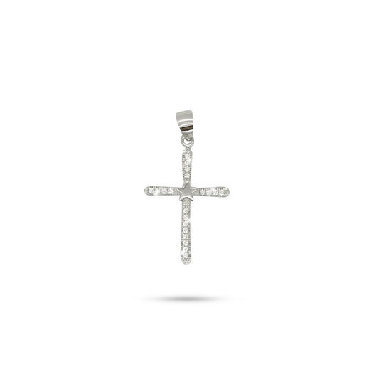 Slim Zircon Cross