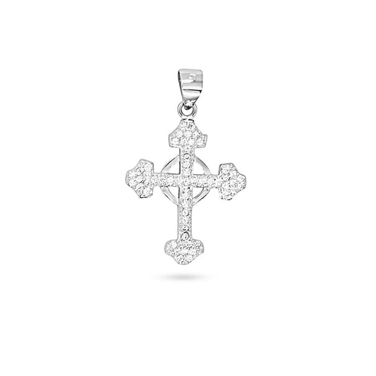 Sparkling Zircon Cross