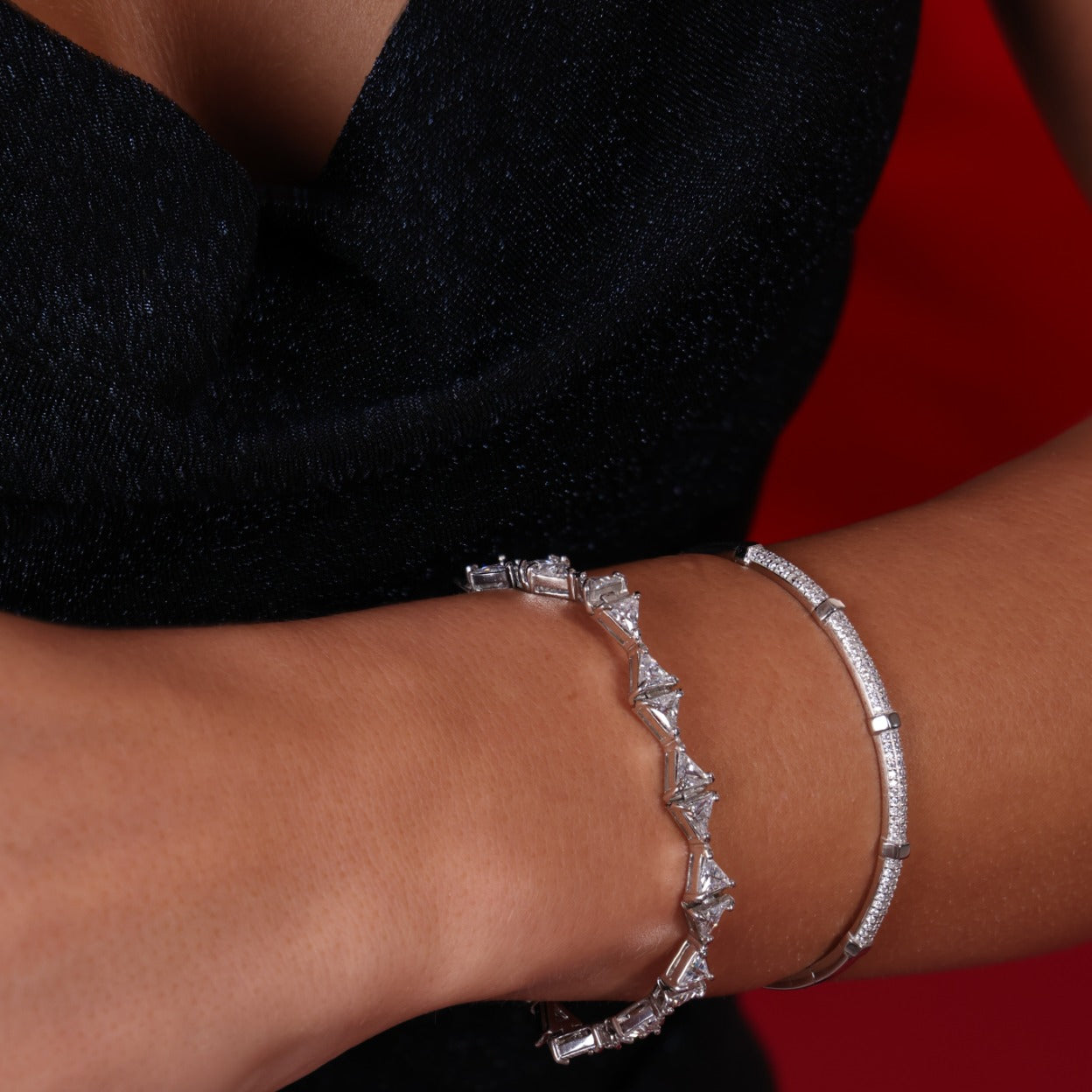 Segmented Sparkle Bangle