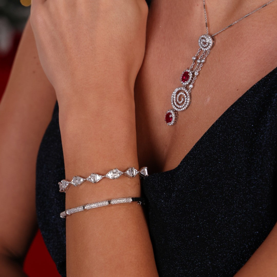 Segmented Sparkle Bangle