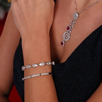 Segmented Sparkle Bangle