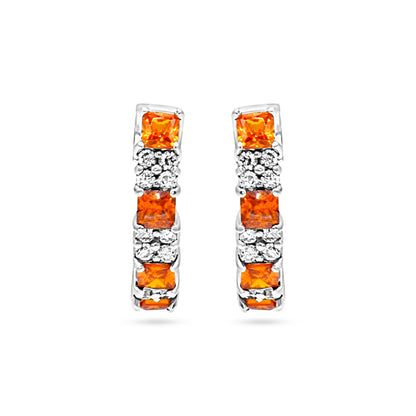 Orange Drop Earrings