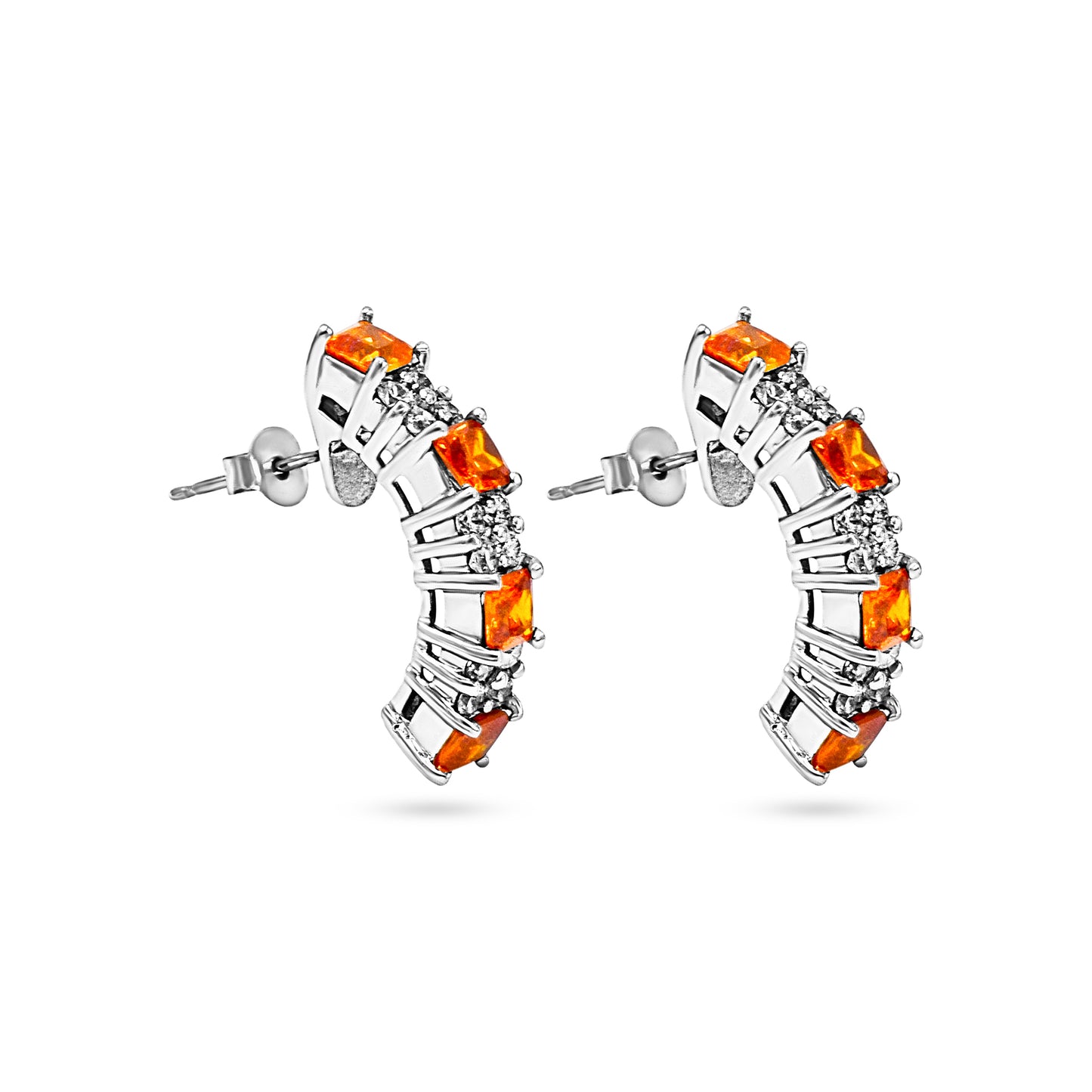 Orange Drop Earrings