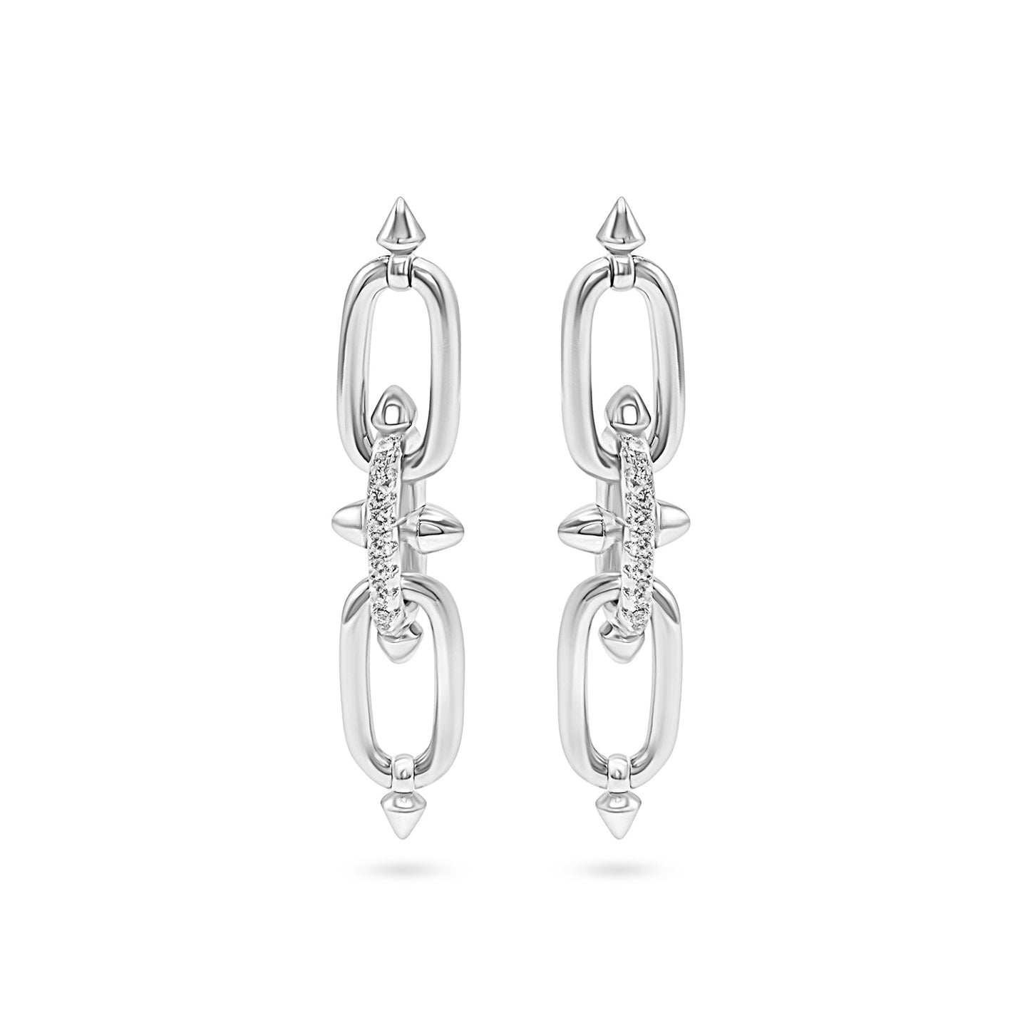 Spike & Link Drop Earrings