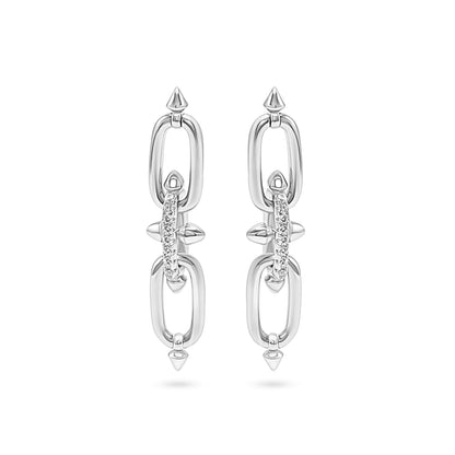 Spike & Link Drop Earrings