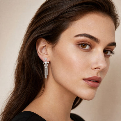 Triangle Drop Earrings