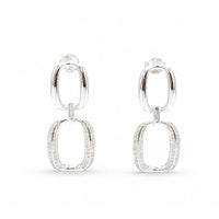 Linked Double Oval Dangle Earring image