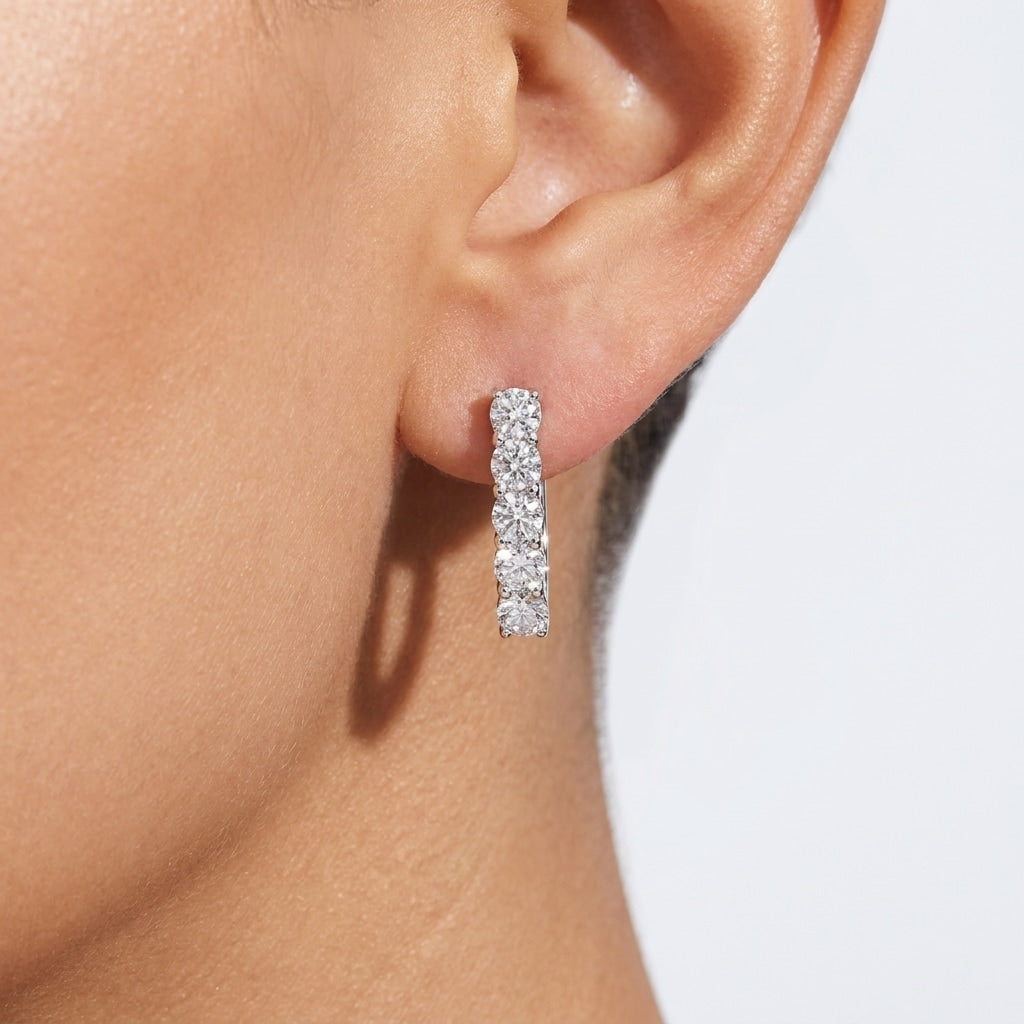 Dangle Earring worn, by Silver City Jewellery