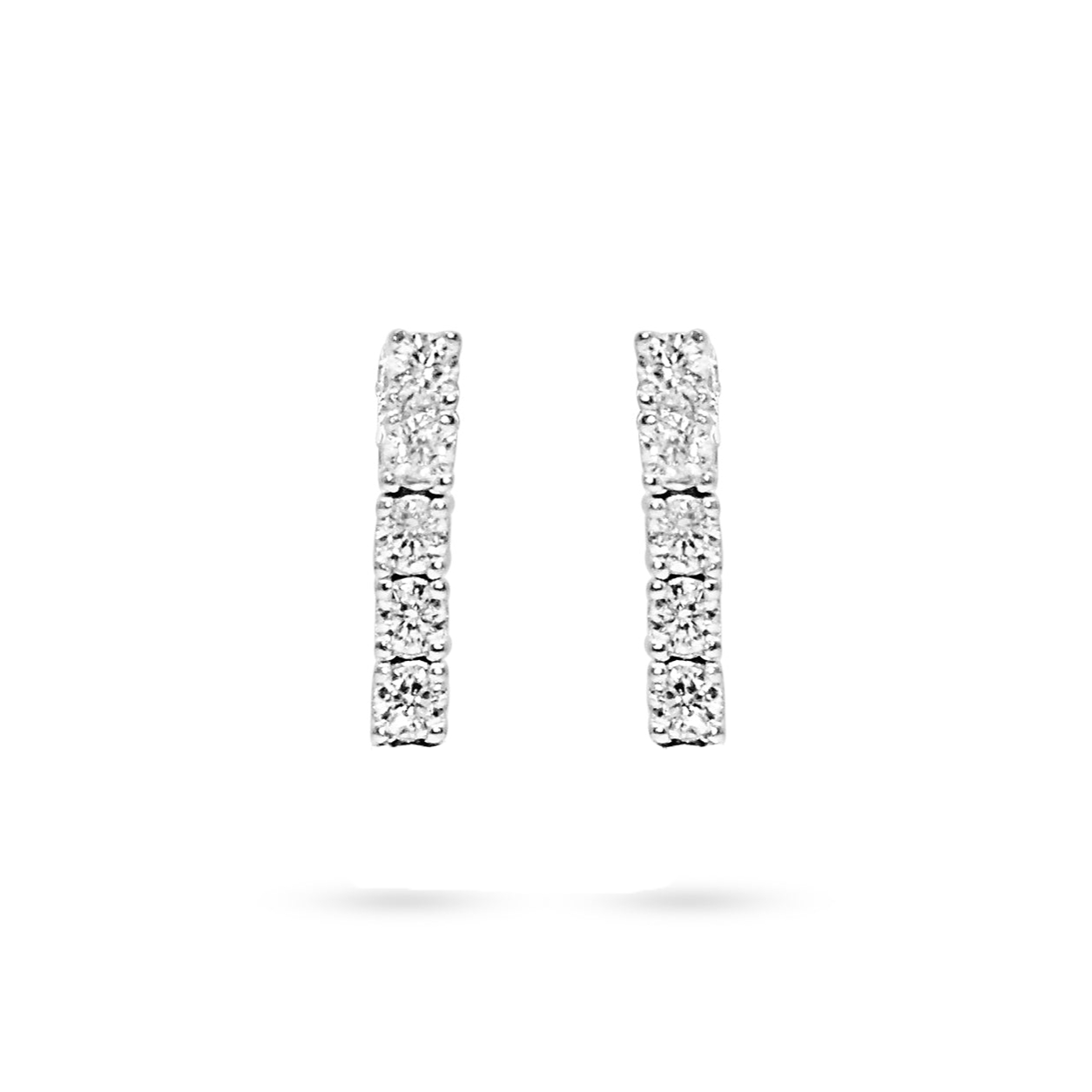 5 Stone Tennis Earring
