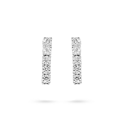 5 Stone Tennis Earring