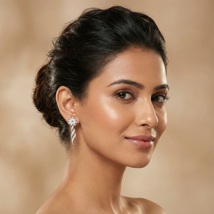 Floral Elegance Drop Earrings