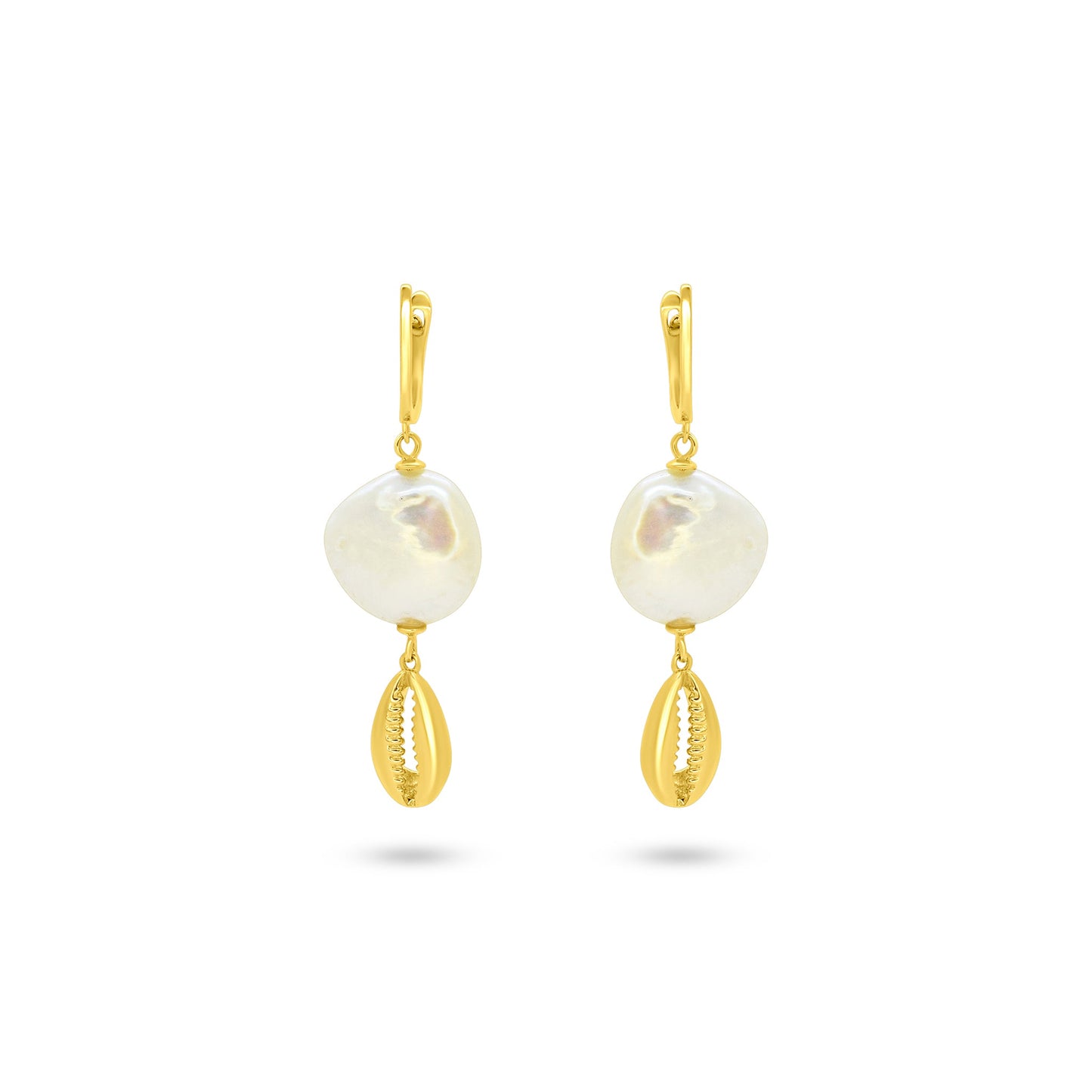 Ocean Breeze Pearl Shell Earrings