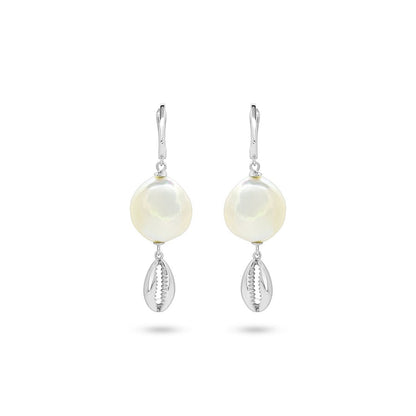 Ocean Breeze Pearl Shell Earrings