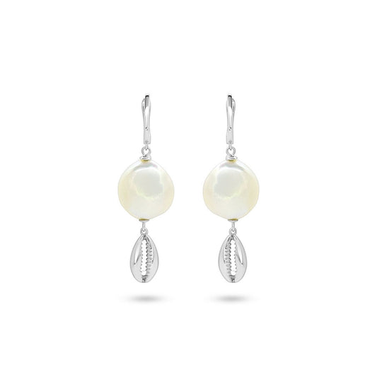 Ocean Breeze Pearl Shell Earrings